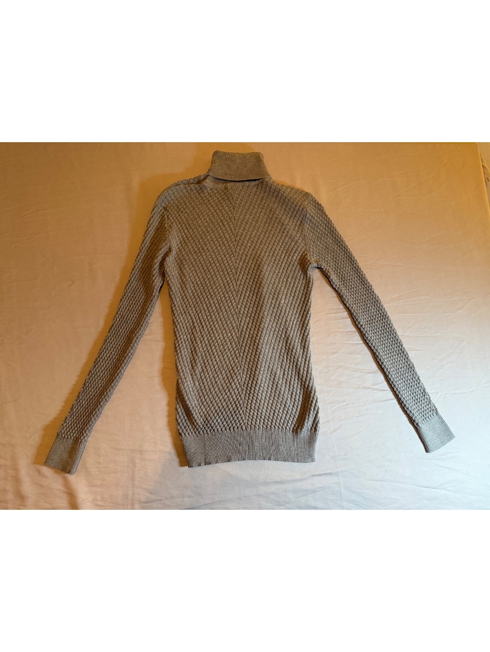 Vercini XL Gray Turtleneck Sweater Made in Turkey